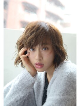 ビッケ(Vicke) 【Vicke渋谷】ちょいうざバング☆ウェットガーリーボブ