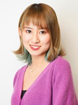 ウェーヴ アズシュガー 浜松佐藤店(wave as sugar)&nbsp;〈wave佐藤店〉外ハネ インナーカラー 裾カラー ジグザグバング