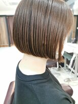 フラッグ ヘアー 天神西通り店(Flag HAIR)&nbsp;シンプルぱっつんボブ×大人ボブ×ココアベージュ