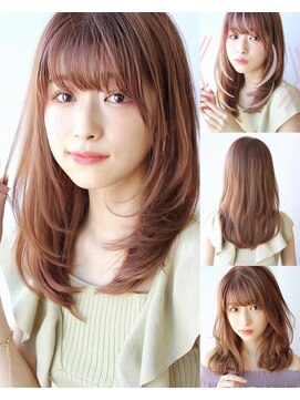 アフロート ルヴア(AFLOAT RUVUA) さらっとレイヤーが人気★髪質改善ストレート/大人/ピンクカラー