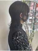 【高椋】黒髪ミディアムウルフ