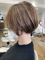 ヘッズ 本八幡店(HEADS)&nbsp;ショート 大人ショート　マチルダボブ　ピンクベージュ