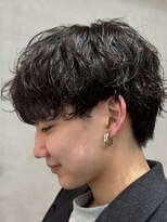 フィフス 渋谷(fifth)&nbsp;波巻きスパイラルパーマシャドウパーマメンズマッシュカット渋谷