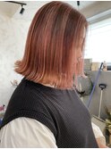 ピンクバレイヤージュ