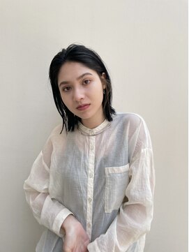 エイチ(H eitf) 【原宿エイチ】大人イヤリングカラー　外はねボブ