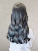10代20代30代大人可愛い韓国風シルバーアッシュ暗髪韓国ヘア