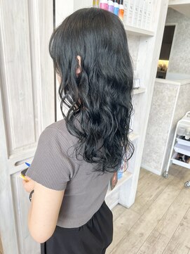 キャアリー(Caary) 福山Caaryプードルロング似合わせパーマデジタルパーマ20代30代