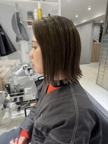 バイエイト(X８)&nbsp;切りっぱなしボブ×ハイライト　by沼尾