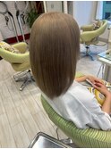20代30代冬カラーブリーチカラー透明感ミルクティーグレージュ