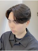 フェザーパーマセンターパートダウンパーマニュアンスパーマ韓国