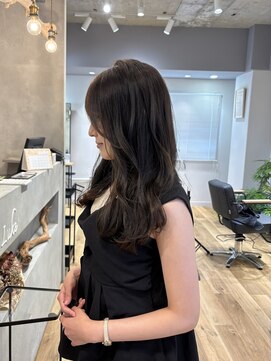 ルーク バイ ヘアーポケット(Luke by hair pocket) くびれヘアとオリーブカラー