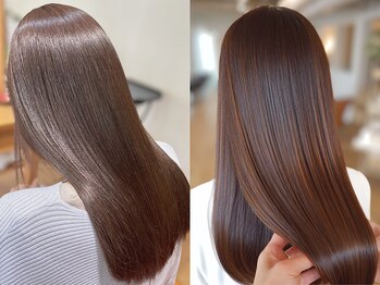 マルコ(MARCO)の写真/《ネオメテオ髪質改善ストレート》ダメージのある癖毛もお任せ！圧倒的な艶、極上の質感でリピーター続出◎