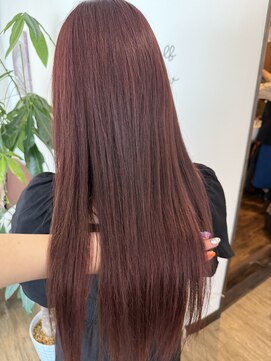 アチェロプラス 幸手店(acero+) ブリーチなしワインレッド