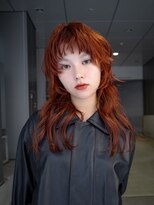 ギークス(GEEKS)&nbsp;【GEEKS渋谷】ハッシュカット/ロングウルフ/ワンブリーチ/暖色系