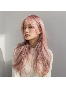 ノアドココ(noix de coco) デザインカラー/レイヤーカット/ウェットヘア/オリーブベージュ