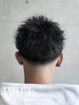 メンズサロン ウィル 阪急茨木(men's salon WiLL) スパイキーテーパーフェード