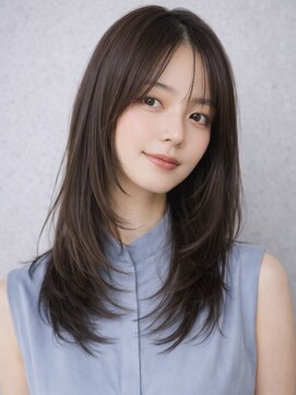 ガーディナ(Gardina) ハッシュカット ロングレイヤー アッシュ 韓国ヘア 20代