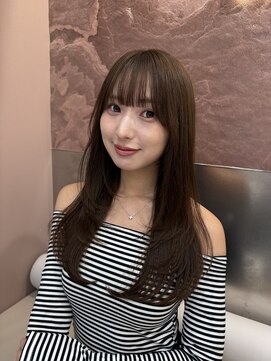 ロンドロゼ 池袋(Lond rose) ♪グレージュブラウン/ミディアムレイヤー/韓国巻き/顔周りカッ