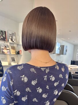 ザ スリック(THE SLICK) ピンクブラウン背面ボブ×髪質改善で艶