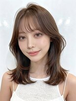 クラン(clan) イメチェンヘアスタイル 、ピンクベージュ、アンブレラカラー