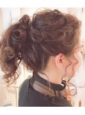 結婚式ヘア/ポニーテール/パーティヘア