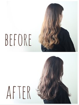 ルッソ(LUSSO) たっぷりハイライトの暖寒色カラー