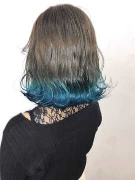 ソース 京都河原町(SOURCE) 【SOURCE】裾カラーエメラルド