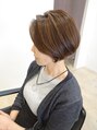 ロアール 上小田井(LOAOL KAMIOTAI)&nbsp;「白髪染めとハイライトの組み合わせ」品のある艶髪ショート