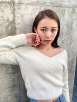 ブルーダー(Bruder)&nbsp;ワンレン　ボブ　切りっぱなしボブ　くびれヘア