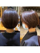 ヴァンクシー バイ ルナ(VANKCY by Luna) ショートボブ 大人ボブ 耳かけ 向ケ丘遊園 小顔 簡単 前髪