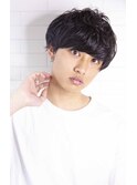 小久保styleブリーチなしアッシュオーシャンブルーサマーカット