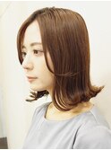 外ハネキャラメルベージュ【ショートヘア 得意・表参道・青山】