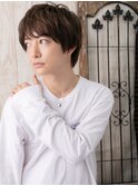 アンニュイで暖色系カラーバブルマッシュI