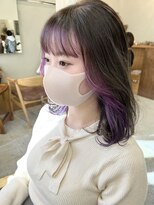 マロウ(mallow) 《花屋併設》インナーカラー/ラベンダーカラー@20代30代40代