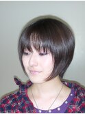 30代40代50代◎大人ナチュラルショートボブ、ノンジアミンカラー