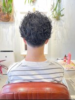 コンビネーション(combination)&nbsp;メンズパーマ スパイラルパーマ パーマビフォーアフター