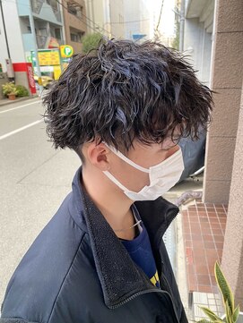 ハシゴ(hasigo.) 大阪 波巻きパーマ 大阪 メンズパーマ