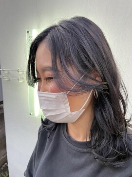 シェル 立川(shell) 大人可愛い/ブリーチ1回/ダークアッシュ/ウェーブ巻き