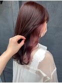 インナーカラーピンク