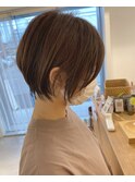 アッシュブラウン×ショート