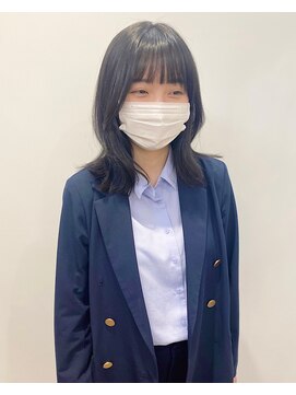 モリオフロムロンドン 松戸店(Morio from London) 【松戸　石山】地毛風艶カラー　外はねレイヤー