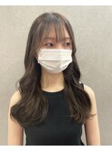 顔周りレイヤー×ロングヘア