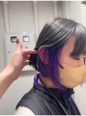 ボブ×インナーパープル