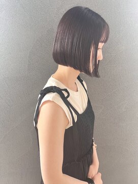 イロ プラス 南田宮店(iro+) mini bob × pink lavender brown