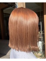 ココカラヘアー ニコ(cococara hair nico) ダブルカラー/ピンク/サーモンピンク/ブリーチ/切りっぱなし