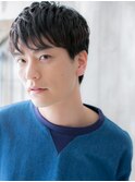 好感度大な前髪パーマ爽やかビジカジくせ毛風ショートU南越谷