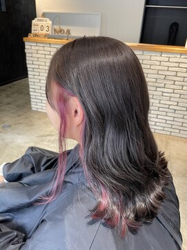 ニーラ バイ ニライカナイ 八幡宿店(Neela By Nirai Kanai) イヤリングカラー/アッシュカラー/グレーベージュ/黒髪/レイヤー