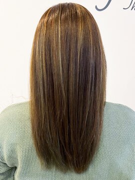 レポヘアー(Repos hair) 20代30代40代ハイライトオリーブアッシュ透明感ストレート立体感