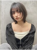 グレージュカラー　透明感カラー　レイヤーミディアム