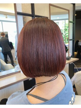 シュヴー 築地(CHEVEUX) ミニボブ×デザインカラー